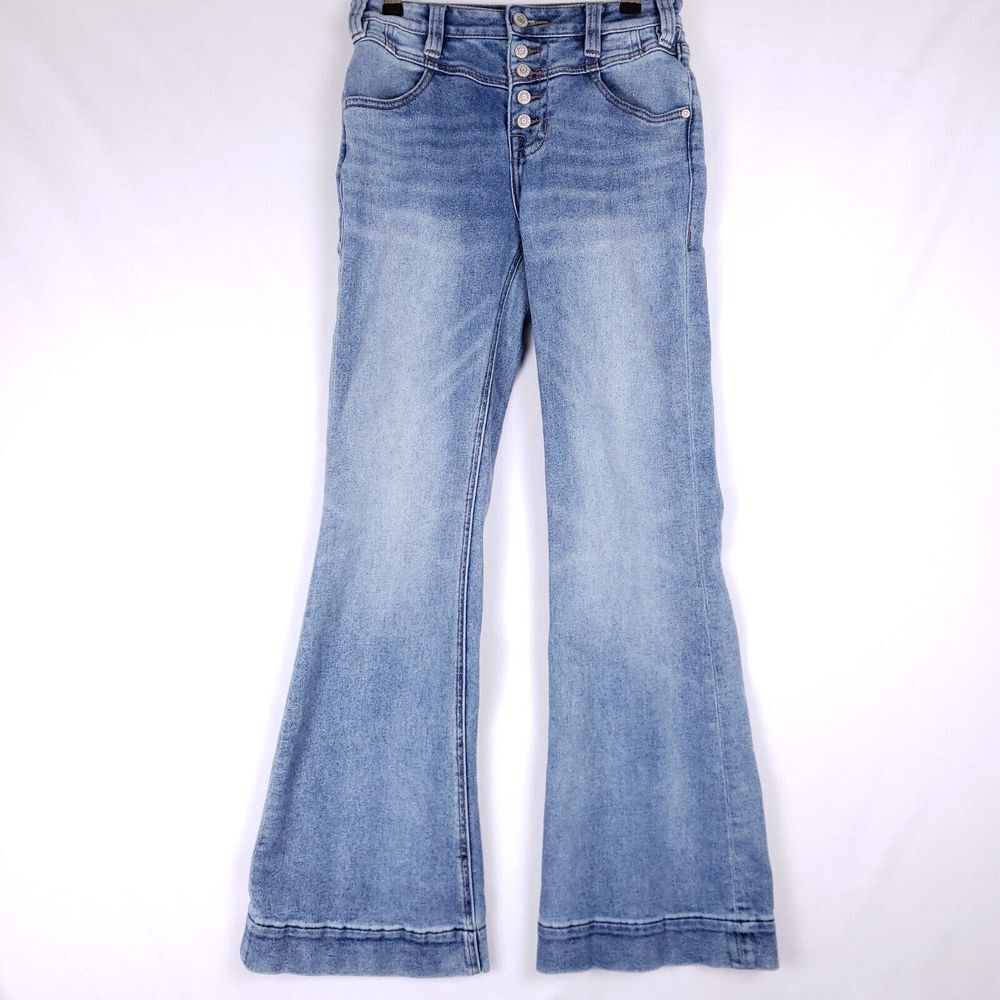 Rock & Roll Cowgirl Light Blue Flare Jeans